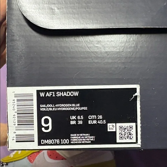 Nike AF1 Shadow Sail/Doll-Hydrogen Blue - Picture 7 of 7